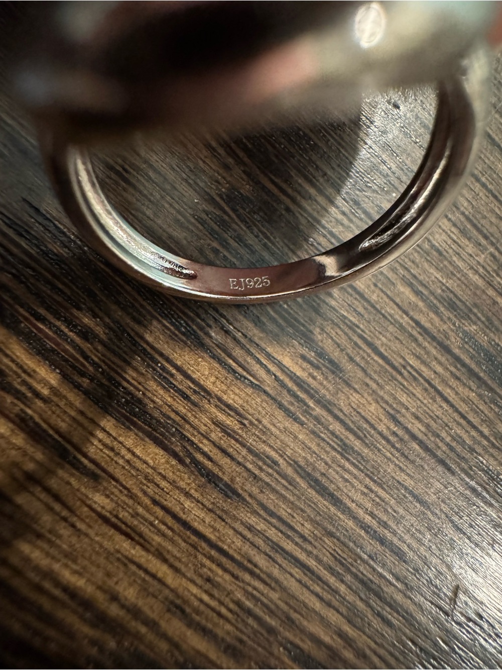 Sterling Silver Open Oval Statement Ring - Silver 925 Size 7 NWOT - Picture 7 of 9